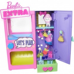 Extra Surprise Fashion Playset with 20 Pieces Including Pet Poodle Closet and Push-Button Feature That Dispenses Fashion Acce...