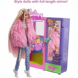 Extra Surprise Fashion Playset with 20 Pieces Including Pet Poodle Closet and Push-Button Feature That Dispenses Fashion Acce...