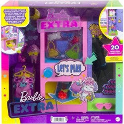 Extra Surprise Fashion Playset with 20 Pieces Including Pet Poodle Closet and Push-Button Feature That Dispenses Fashion Acce...