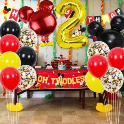 Cartoon Mouse 2nd Birthday Party Supplies - Oh Twodles Theme Party Decorations Includes Felt Banner Welcome Hanger Door Sign ...