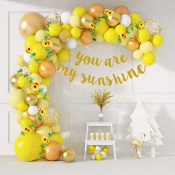 Sunflower Baby Shower Decorations for Girls or Boys Sunflower Balloons Garland Arch Kit 18''10''5'' Yellow balloons with You ...