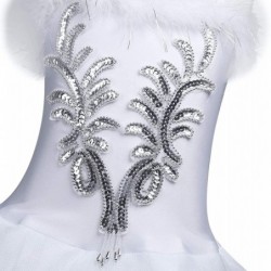 Kids Girls Swan Costume Sequined Ballet Dance Leotard Tutu Dress with Fingerless Long Gloves Hair Clip Set $42.38 Kids' Costumes