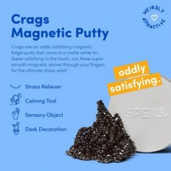 Crags Ferrite Putty Over 500 Ferrite Stones in a Matte Metal Tin Seriously Satisfying Fidget Toys for Adults and Desk Toys fo...