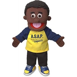 14" Always Say a Prayer Black Boy Christian Ministry Hand Puppet $60.37 Hand Puppets