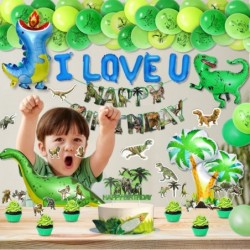 Dinosaur Birthday Party Decoration Set 131 Pcs Set With Dinosaur Themed Party Favors Include Dinosaurs Balloons Happy Birthda...