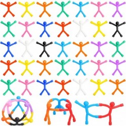 50 Pcs Refrigerator Magnets Colorful Magnetic Fidget Toys Humanoid Mini Magnetic Toys Flexible Cute Magnets for Refrigerator ...