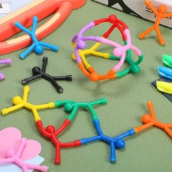 50 Pcs Refrigerator Magnets Colorful Magnetic Fidget Toys Humanoid Mini Magnetic Toys Flexible Cute Magnets for Refrigerator ...