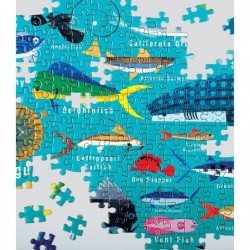 Ocean Life 1000 Piece Jigsaw Puzzle for Adults and Families Family Puzzle with Colorful Illustrations of Fish Sharks and Ocea...