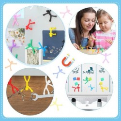 50 Pcs Refrigerator Magnets Colorful Magnetic Fidget Toys Humanoid Mini Magnetic Toys Flexible Cute Magnets for Refrigerator ...