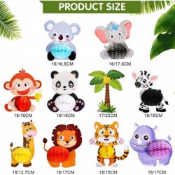 10 Pieces Animals Honeycomb Centerpieces for Table Decorations 3D Jungle Zoo Animals Hanging Decorations Table Topper for Kid...