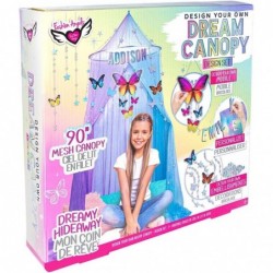 DIY Design Your Own Dream Canopy Design Set with 7.5 Foot Mesh Canopy Holographic Butterfly Cutouts to Design Your Own Mobile...