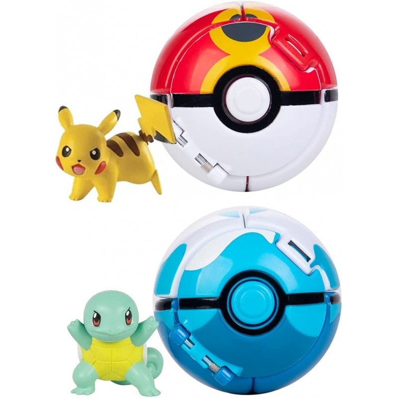 2PieceThrow PokePets Ball Figure Action Figure Toy Collection Pocket Monster Details Action Figure for Children Toy Set $47.8...