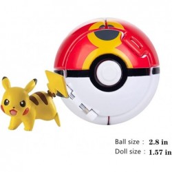 2PieceThrow PokePets Ball Figure Action Figure Toy Collection Pocket Monster Details Action Figure for Children Toy Set $47.8...