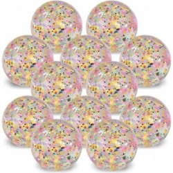 Sparkle Star High Bounce Balls Set of 12 Bouncing Balls for Kids with Confetti Inside Outdoor Toys for Encouraging Active Pla...