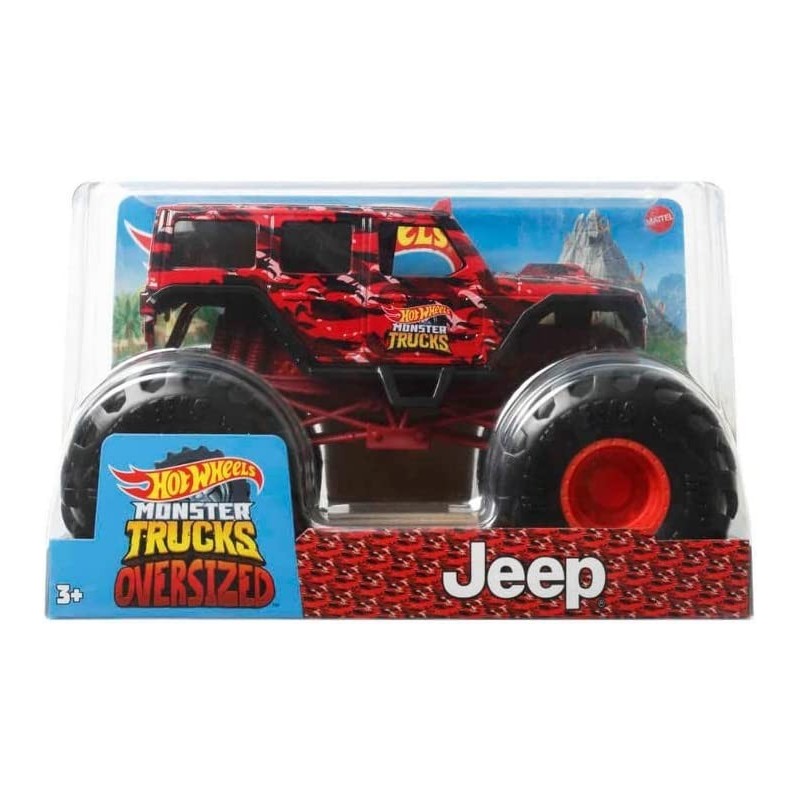 Monster Trucks Oversized 1:24 Scale Diecast Jeeps (Red) $62.64 Nature Exploration Toys