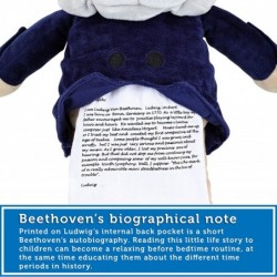 Ludwig Van Beethoven Virtuoso Bear | 40 mins Classical Music for Babies | 15″ Award Winning Musical Soft Toy | Educational To...