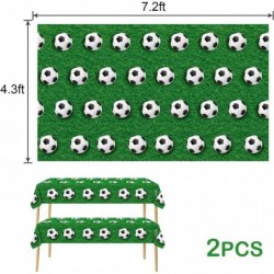 2 Pcs Soccer Tablecloths Soccer Party Supplies Soccer Party Table Cover Sports Themed Birthday Party Decorations 51x87 Inch D...