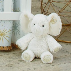 Signature Jamboree Plush Elephant - Marshmallow - Gray Gold White $43.52 Stuffed Animals & Teddy Bears