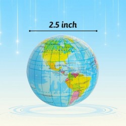 20 PCS Globe Squeeze Balls 2.5 Inch Earth Stress Relief Balls Foam Squeeze Balls Educational Stress Balls for Finger Exercise...