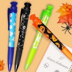 Halloween Party Favor for Kids 11" Jumbo Pen in 4 Assorted Halloween Theme Designs for Trick or Treating Halloween Goodie Bag...