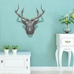 Deer-Head Pre-Cut DIY Paper Craft Templates Wall Decor Art Piece Paper Sculpture Paper Toy Ornament 3D Animal Head Geometric ...