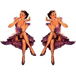 Set of 2 Remote Control (RC12) Pin Up Girl RC Airplane Sticker Decal $16.26 Remote & App Controlled Vehicles