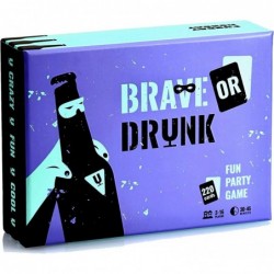 Party Game Brave Or Drunk - Dares Tasks and Tons of Fun - Drinking Games for Game Night Party and Funday Monday $45.93 Card G...