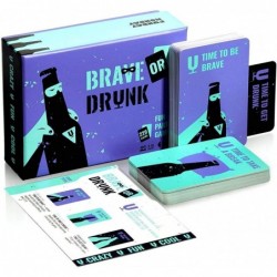 Party Game Brave Or Drunk - Dares Tasks and Tons of Fun - Drinking Games for Game Night Party and Funday Monday $45.93 Card G...