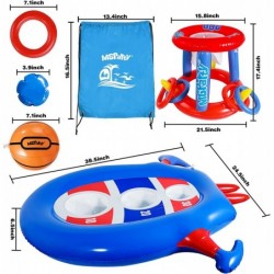 Pool Toys Games Set Floating Basketball Hoop & Inflatable Cornhole Pool Toss Game for Kids and Adults Swimming Pool Toys Fun ...