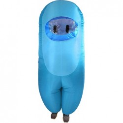 Kid's Cyan Amongst Us Sus Imposter Crewmate Killer Inflatable Costume $88.94 Kids' Costumes