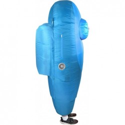 Kid's Cyan Amongst Us Sus Imposter Crewmate Killer Inflatable Costume $88.94 Kids' Costumes