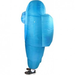 Kid's Cyan Amongst Us Sus Imposter Crewmate Killer Inflatable Costume $88.94 Kids' Costumes