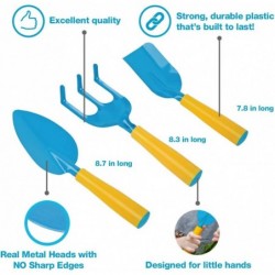 Kids Gardening Tools - Includes Sturdy Tote Bag Watering Can Gloves Shovels Rake Stakes a Delightful Children's Book How to G...