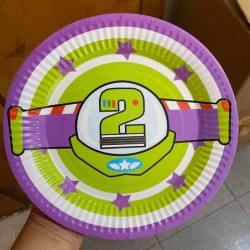 Two Infinity and Beyond Plates Buzz Birthday Party Decorations Light Inspired year Paper Plates Toy Inspired Story 2nd Birthd...