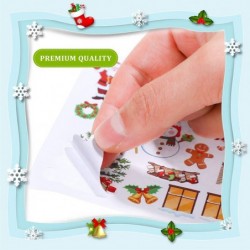 32 Pcs Winter Christmas Crafts Kits DIY Gingerbread Craft for Kids Make a Gingerbread House Stickers Gingerbread Man Stickers...