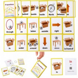 23pcs Positional Toddlers Flash Cards with Pictures Baby Learning Games Toys Education Flashcards for Kids Classroom Decorati...