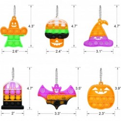 Halloween Party Favors - Halloween Toys - 24 Mini Pop Bubbles Bulk with Keychain - Stress Relief Sensory Fidget Pack for Scho...