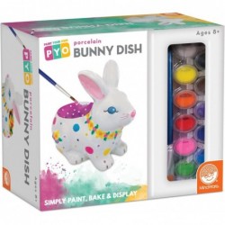 Paint Your Own Crafts for Kids: Porcelain Bunny Dish – DIY Craft Kit for Kids Ages 8 & Up - Includes 13 Paint Colors 2 Paint ...