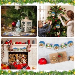 32 Pcs Winter Christmas Crafts Kits DIY Gingerbread Craft for Kids Make a Gingerbread House Stickers Gingerbread Man Stickers...