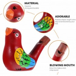 6Pcs Colorful Ceramic Water Bird Whistles Toy Funny Bath Musical Toys Drawing Warbler Song Ceramic Chirps for Kids Party Favo...