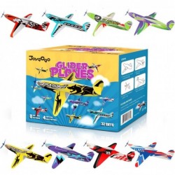 32 Pack Glider Planes 8" Long Flying Glider Plane 8 Different Designs Easy Assembly Durable Quality-Kids Party Favors for Val...