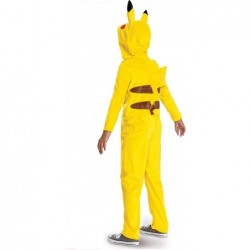 Pikachu Costume for Kids Official Adaptive Pokemon Pikachu Hooded Jumpsuit $76.86 Kids' Costumes