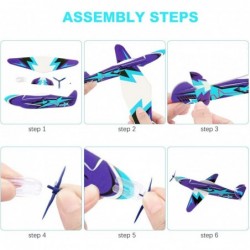 32 Pack Glider Planes 8" Long Flying Glider Plane 8 Different Designs Easy Assembly Durable Quality-Kids Party Favors for Val...