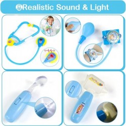 Doctor Kit for Kids Toddlers Boys Girls Toys 32Pcs Pretend Play Dentist Medical Kit with Stethoscope Hat Dress Up Costume Clo...