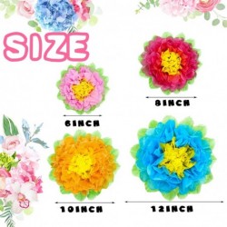 Set of 20 Fiesta Paper Flowers Colorful Tissue Paper Flowers Crepe Paper Flowers for Spring Party Baby Shower Carnival Crafts...