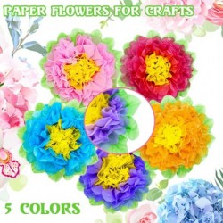 Set of 20 Fiesta Paper Flowers Colorful Tissue Paper Flowers Crepe Paper Flowers for Spring Party Baby Shower Carnival Crafts...