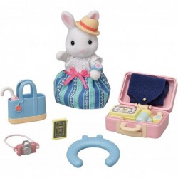 Snow Rabbit Mother's Weekend Travel Set Dollhouse Playset with Figure and Accessories $36.95 Doll Playsets