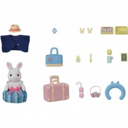 Snow Rabbit Mother's Weekend Travel Set Dollhouse Playset with Figure and Accessories $36.95 Doll Playsets