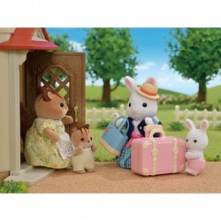 Snow Rabbit Mother's Weekend Travel Set Dollhouse Playset with Figure and Accessories $36.95 Doll Playsets