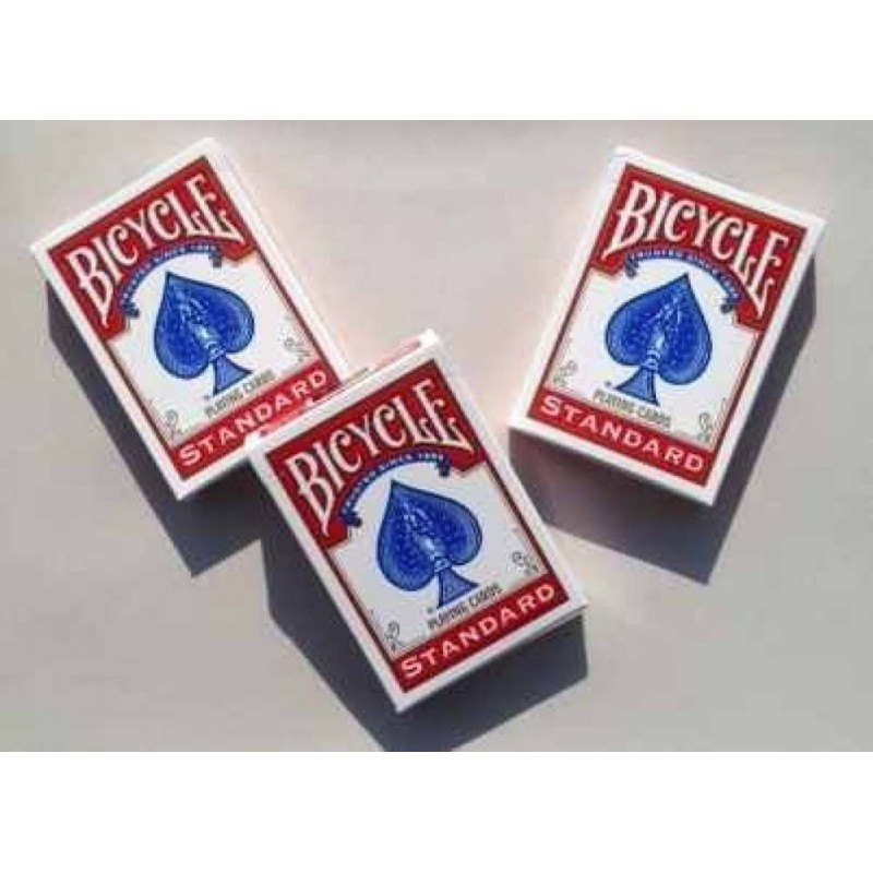 Standard Bicycle Rider Back Poker Playing Cards - 3 Decks (Red) $17.30 Card Games